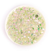 Aurora Pink Green Unfoiled Glass Flat Back Rhinestones WholesaleRhinestone
